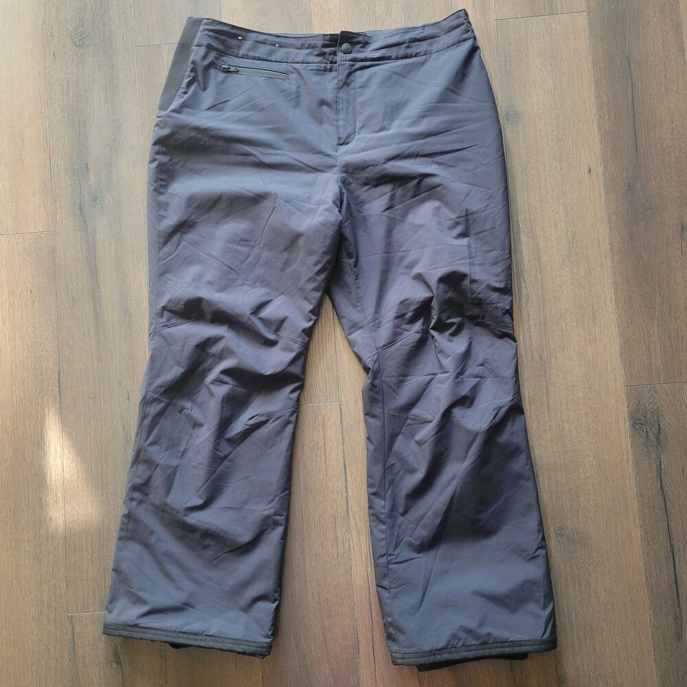 Obermeyer Women’s Ski Snow Pants Sugarbush Stretch Insulated Black Sz 16 Short - Picture 4 of 8